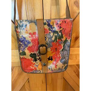 PATRICIA NASH Venezia 100% Italian Leather Floral CROSSBODY Bag (5115)